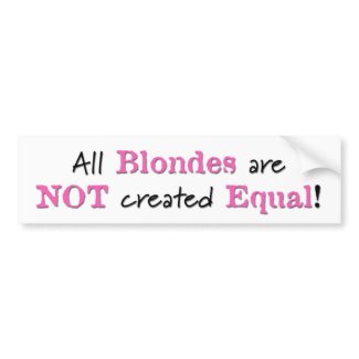 Equal - Bumper Sticker bumpersticker