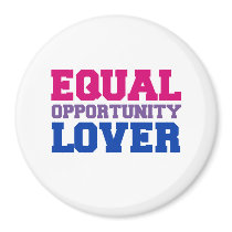 Equal Opportunity Lover Fridge Magnets