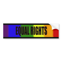 Equal Rights Bumper Sticker bumper stickers