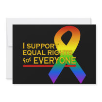 Equal Rights Supporter invitation, customize