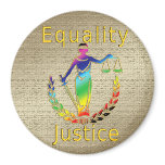 Equality and Justice magnets