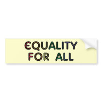 Equality bumper stickers