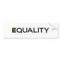 EQUALITY Bumper Sticker bumper stickers