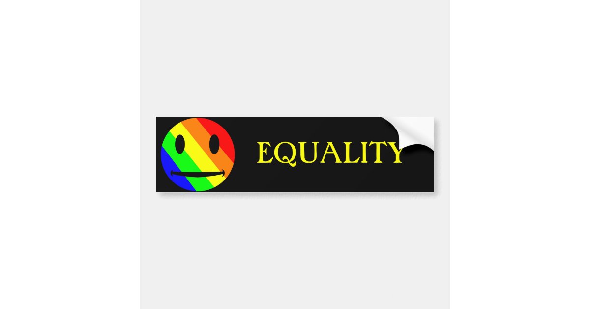 Equality Bumper Sticker Zazzle 6904