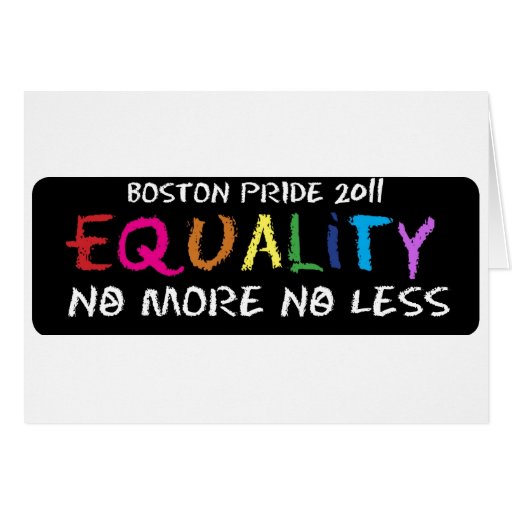 Equality Notecard