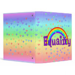 Equality Rainbow Vinyl Binder