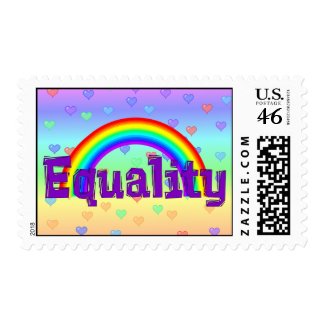 Equality Rainbow stamp