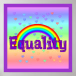 Equality Rainbow Poster