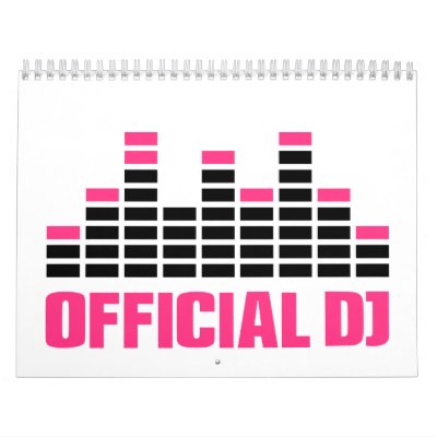 Equalizador oficial de DJ Calendarios De Pared Equalizador oficial de DJ Calendarios De Pared