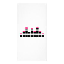 Equalizer mixing console photo card