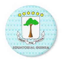 Equatorial Guinea Coat of Arms Refrigerator Magnet