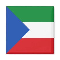 Equatorial Guinea, El Salvador flag Magnets