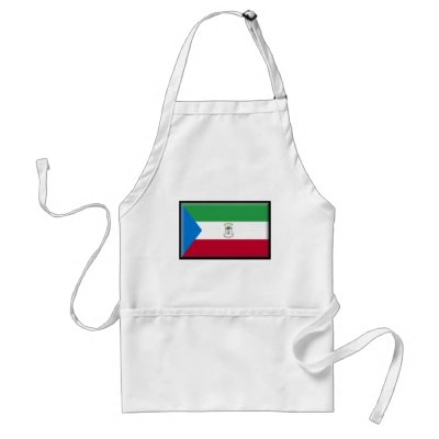Equatorial Guinea Flag Aprons by jacinto888