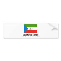 Equatorial Guinea Flag bumper stickers by flagshirt Equatorial Guinea Flag bumper stickers