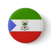 Equatorial Guinea Flag buttons by coolcountry Equatorial Guinea Flag buttons