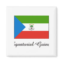 Equatorial Guinea Flag Design Fridge Magnets