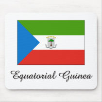 Equatorial Guinea Flag Design mousepads by flagshirt Equatorial Guinea Flag Design mousepads