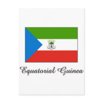 Equatorial Guinea Flag Design postcards by flagshirt Equatorial Guinea Flag Design postcards