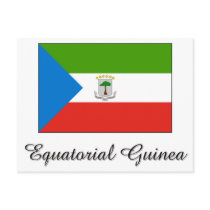 Equatorial Guinea Flag Design postcards by flagshirt Equatorial Guinea Flag Design postcards