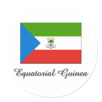 Equatorial Guinea Flag Design stickers by flagshirt Equatorial Guinea Flag Design stickers