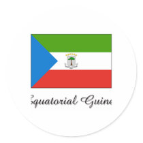 Equatorial Guinea Flag Design stickers by flagshirt Equatorial Guinea Flag Design stickers