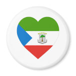Equatorial Guinea Flag Heart Magnet