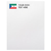 Equatorial Guinea Flag Custom Letterhead