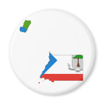 Equatorial Guinea Flag Map GQ Refrigerator Magnet