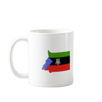 Equatorial Guinea flag map mugs