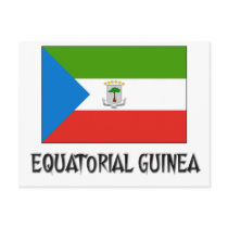 Equatorial Guinea Flag postcards by flagshirt Equatorial Guinea Flag postcards