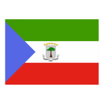 Equatorial Guinea Flag posters by coolcountry Equatorial Guinea Flag posters