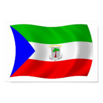 Equatorial Guinea Flag Poster Print by LivingFlags2 Equatorial Guinea Flag Poster Print