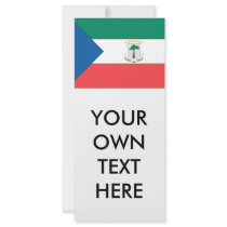 Equatorial Guinea Flag Full Color Rack Card