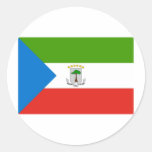 Equatorial Guinea Flag Round Sticker