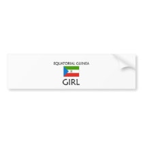 EQUATORIAL GUINEA GIRL bumper stickers by flagshirt EQUATORIAL GUINEA GIRL bumper stickers