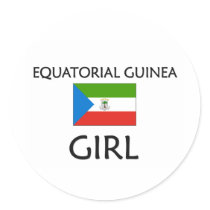 EQUATORIAL GUINEA GIRL stickers by flagshirt EQUATORIAL GUINEA GIRL stickers