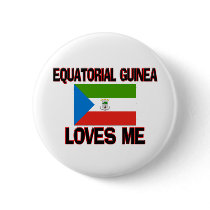 Equatorial Guinea Loves Me buttons by flagshirt Equatorial Guinea Loves Me buttons