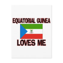 Equatorial Guinea Loves Me postcards by flagshirt Equatorial Guinea Loves Me postcards