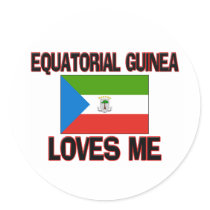 Equatorial Guinea Loves Me stickers by flagshirt Equatorial Guinea Loves Me stickers