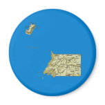 Equatorial Guinea Map Magnet