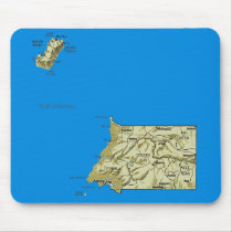 Equatorial Guinea Map Mousepad by FlagAndMap Equatorial Guinea Map Mousepad