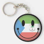 Equatorial+Guinea Smiley Keychains