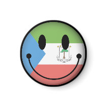 Equatorial+Guinea Smiley Fridge Magnet