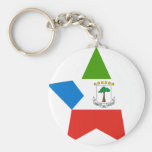 Equatorial+Guinea Star Key Chain