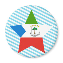 Equatorial+Guinea Star Fridge Magnet
