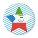 Equatorial+Guinea Star Fridge Magnet