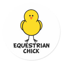 Equestrian Chick stickers by chicktshirts8 Equestrian Chick stickers