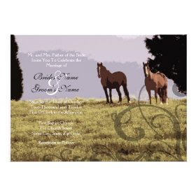 Equestrian Country Wedding Invitation