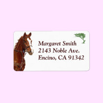 Equestrian Horse Address Label labels