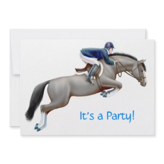 Equestrian Horse Jumper Invitation Equestrian Horse Jumper Invitation